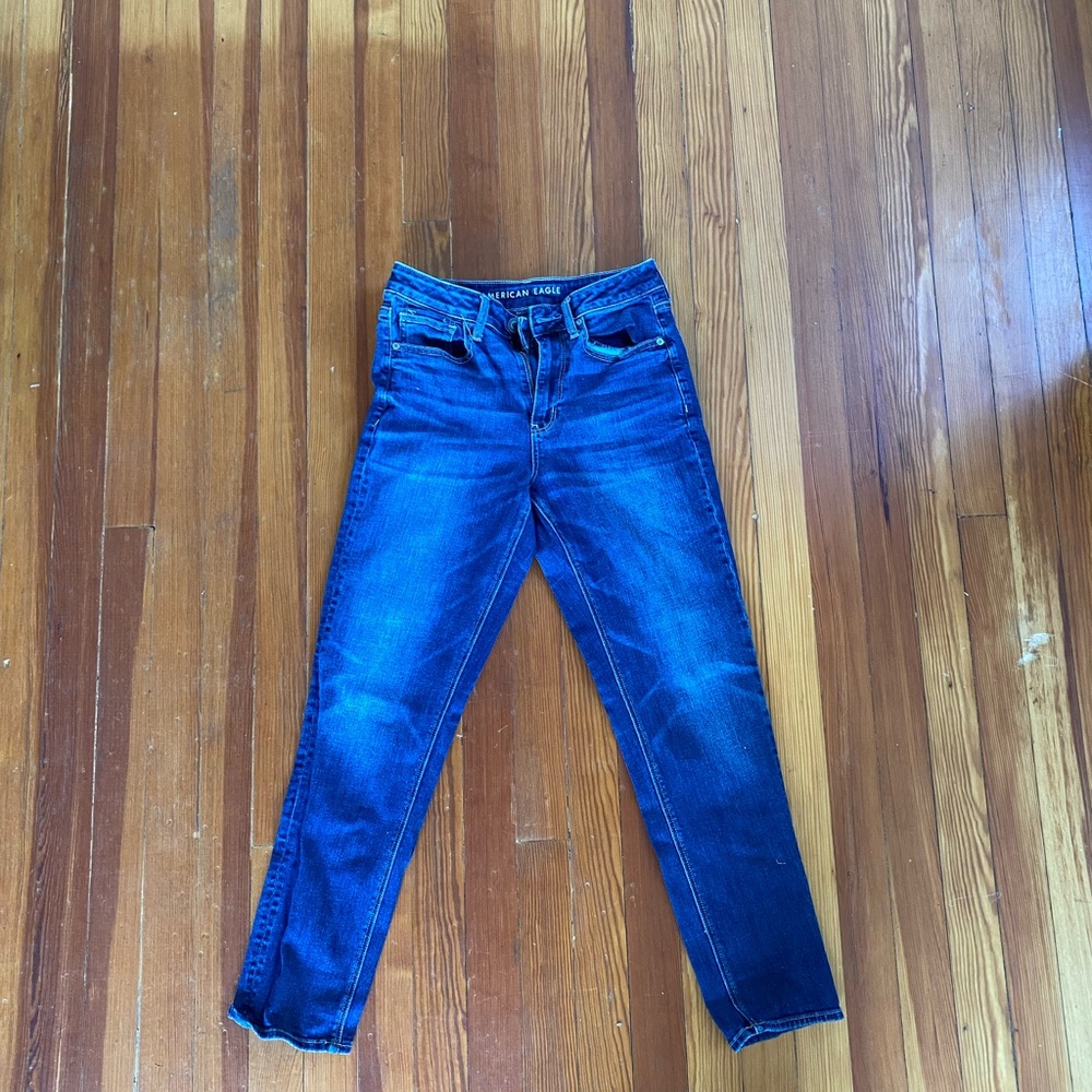 Six regular high-rise Tom girl super stretch jeans